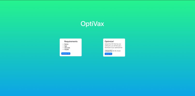 OptiVax – screenshot 1