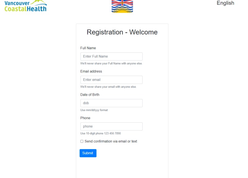 Co-register – screenshot 2