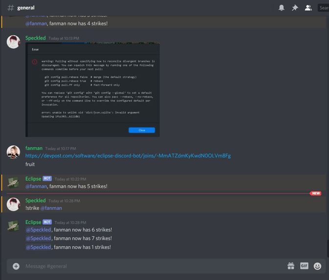 Eclipse Discord Bot – screenshot 1
