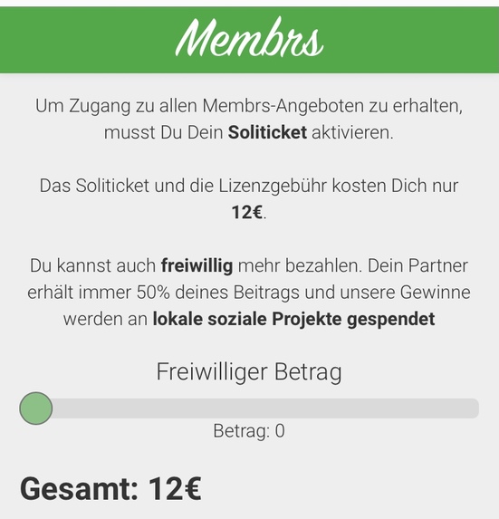 Membrs App . reward people for donating  – screenshot 5