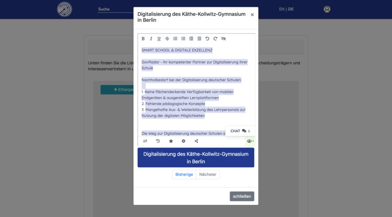 GovRadar – screenshot 8
