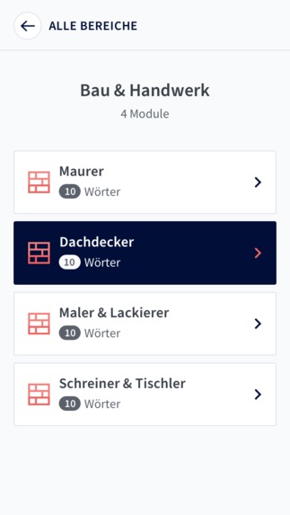 Lunes - Berufliches Vokabular lernen.  – screenshot 2