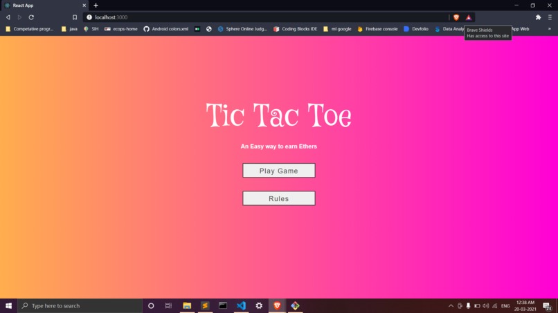 TicTacChain – screenshot 1