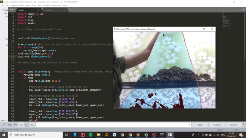 The Red Camouflaged Cloth – screenshot 2