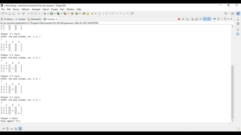 tic tac toe game – screenshot 2