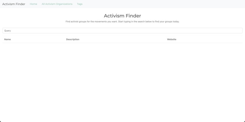 Activism Finder – screenshot 1