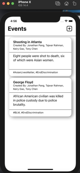 Fundraiser app/website – screenshot 3