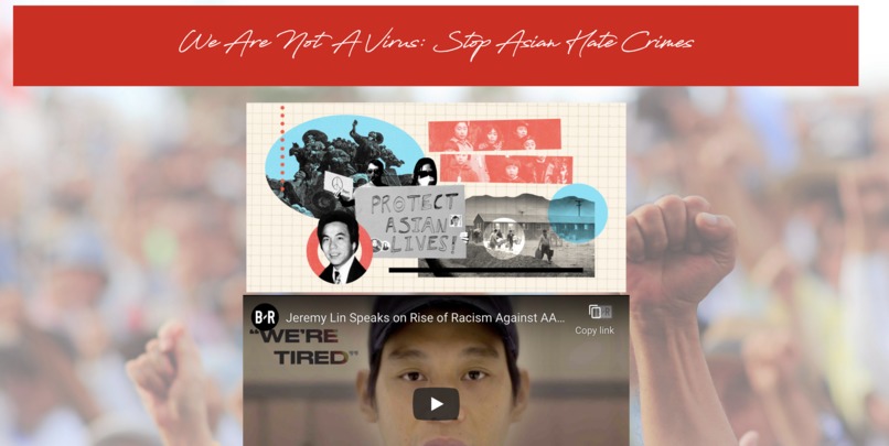 "We Are Not a Virus: Stop Asian Hate Crimes" – screenshot 1