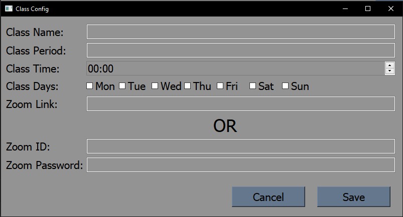 Zoom-Class-Manager – screenshot 2