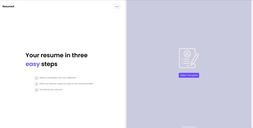ResumeX – screenshot 2