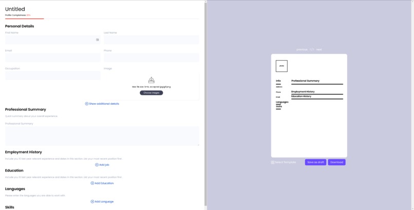 ResumeX – screenshot 5