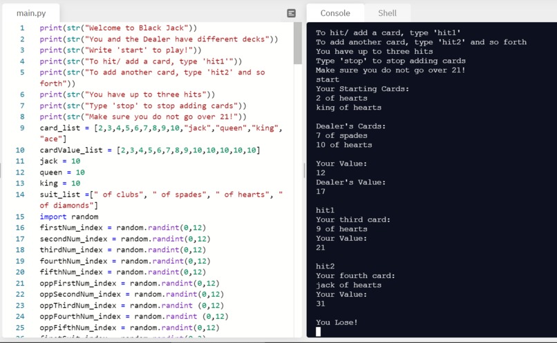 Black Jack Simulator – screenshot 1