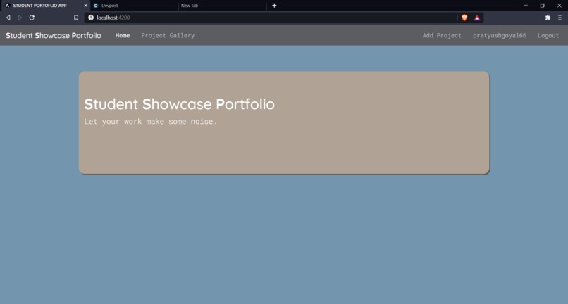 Student Showcase Portfolio – screenshot 5