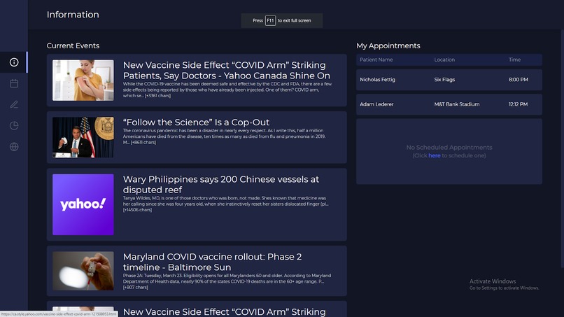 COVID Toolbox – screenshot 1