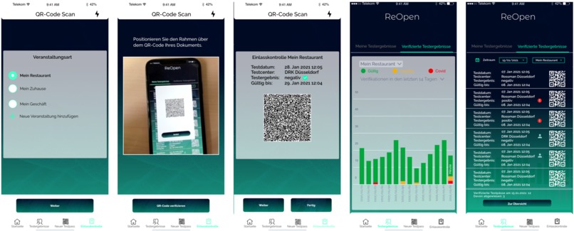 ReOpen App | Einführung von SARS-CoV-2 Antigen Test-Pässen – screenshot 5