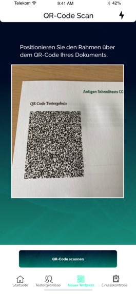 ReOpen App | Einführung von SARS-CoV-2 Antigen Test-Pässen – screenshot 8