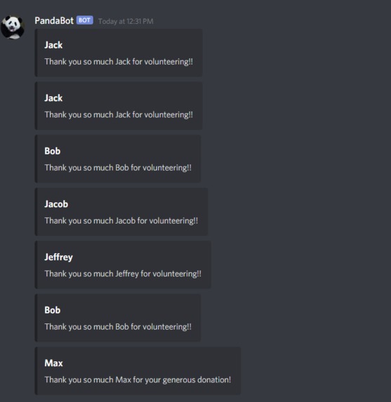 Discord Charity Bot – screenshot 3