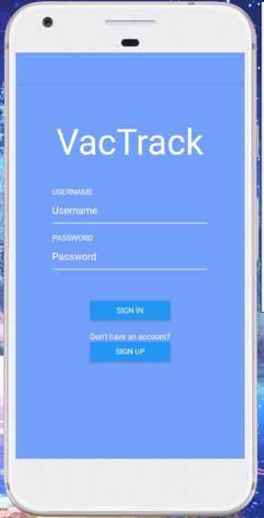 VacTrack – screenshot 1