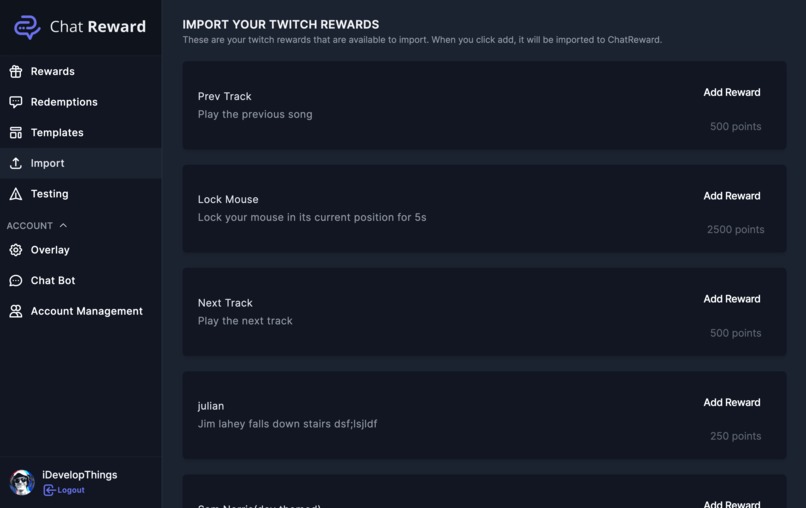 ChatReward – screenshot 3