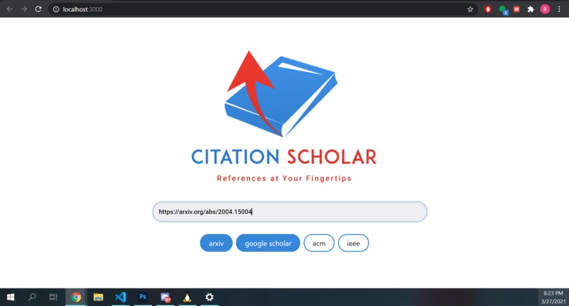 Citation Scholar: References at Your Fingertips – screenshot 1