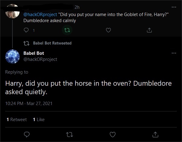 Babel Bot – screenshot 1