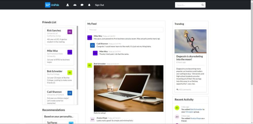 UniPals – screenshot 1