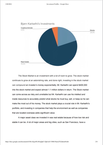 Investment Portfolio – screenshot 2