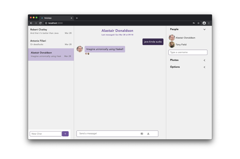 NotsApp – screenshot 2