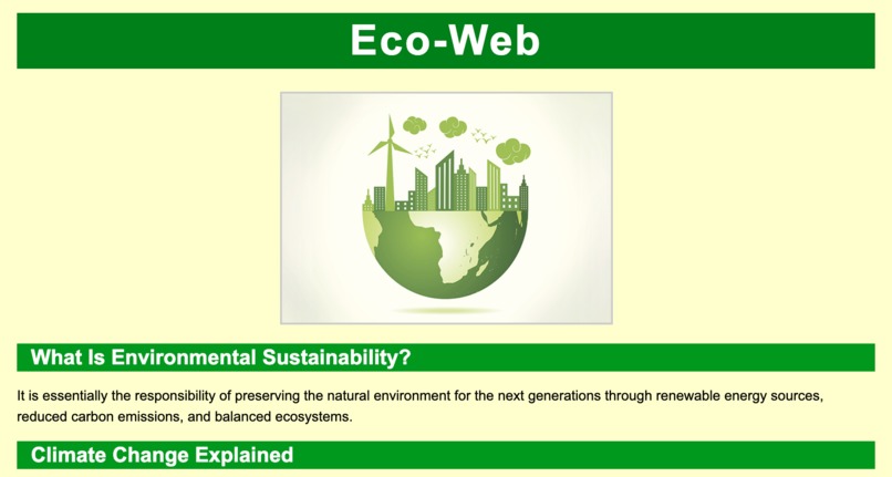 Eco-Web – screenshot 1