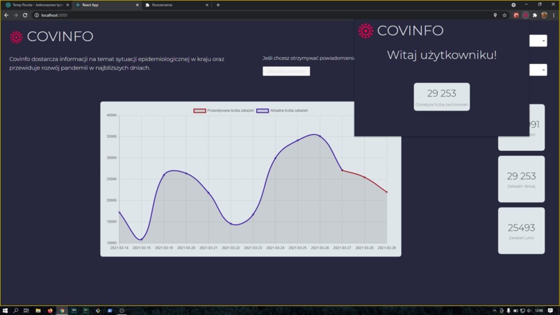 [Tatraś] COVINFO – screenshot 1