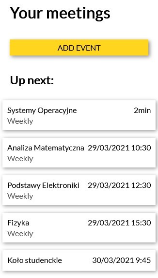 [BigBlueBoys] Meeting Manager – screenshot 1