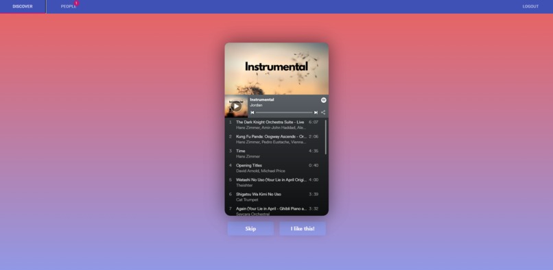 Tuneder – screenshot 1
