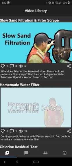 Water Movement application – screenshot 1
