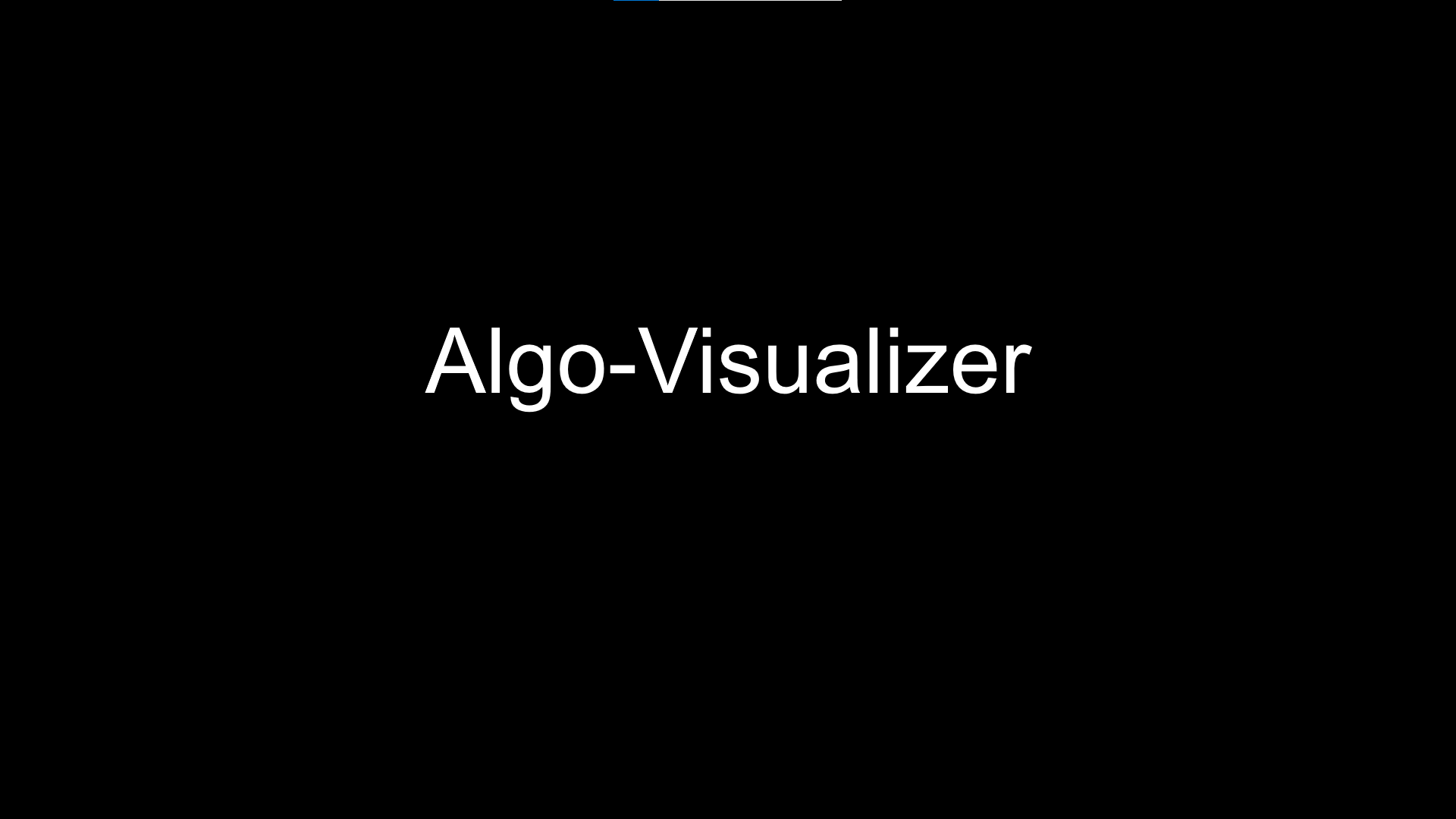 Algo Visualizer | Devpost