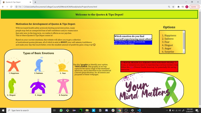Quotes & Tips Depot – screenshot 1