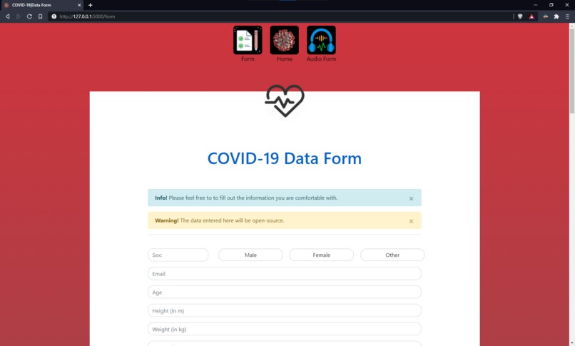 COV-AI-D – screenshot 2