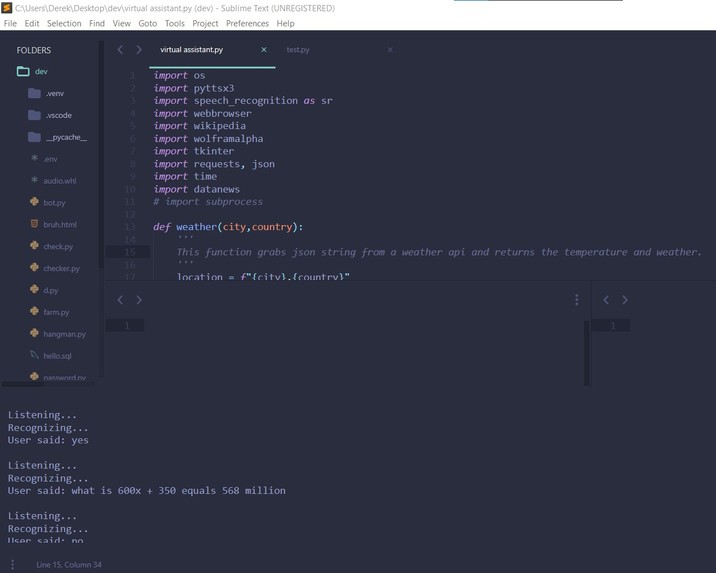 Voice Assistant with Python – screenshot 1