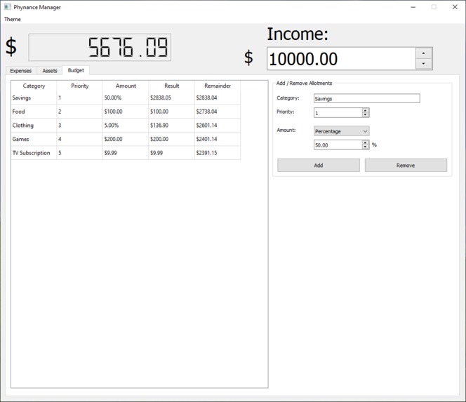 Phynance Management – screenshot 3