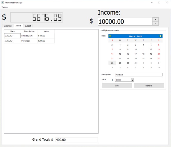 Phynance Management – screenshot 2