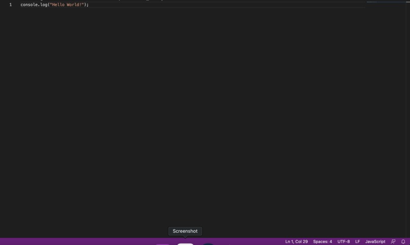 Hello_World in JavaScript – screenshot 1