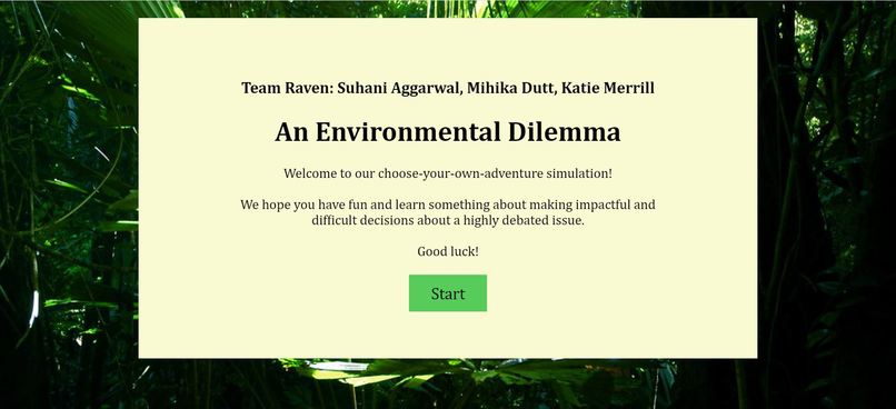 An Environmental Dilemma – screenshot 1