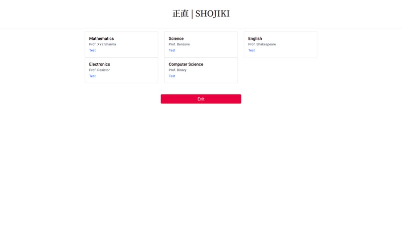Shojiki - Online Proctoring Application – screenshot 2