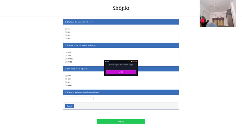 Shojiki - Online Proctoring Application – screenshot 4