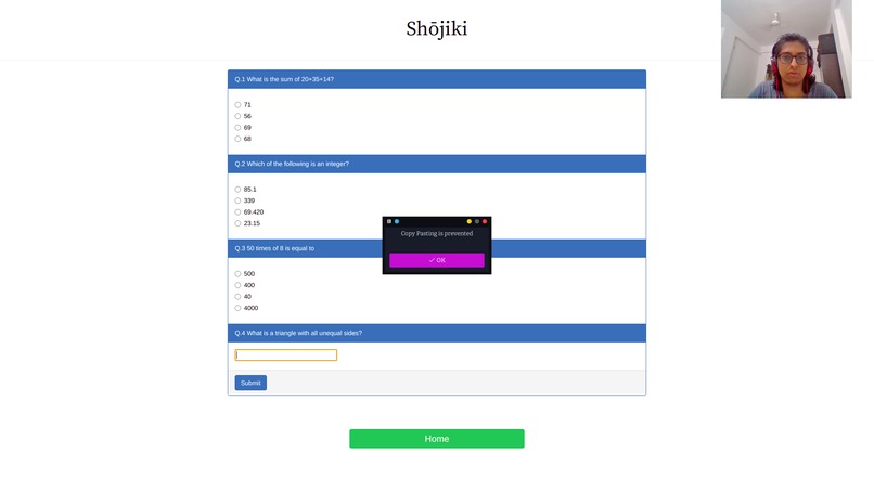 Shojiki - Online Proctoring Application – screenshot 5
