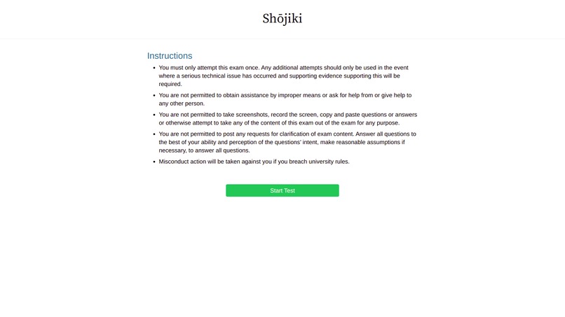 Shojiki - Online Proctoring Application – screenshot 6