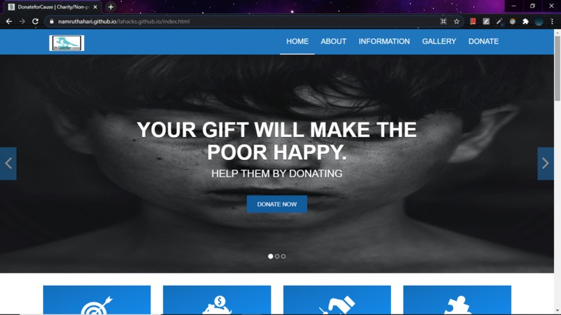 DonateForCause – screenshot 1