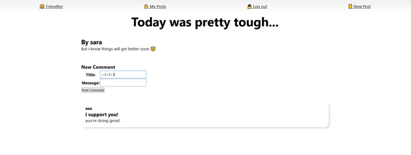 Friendlier – screenshot 2