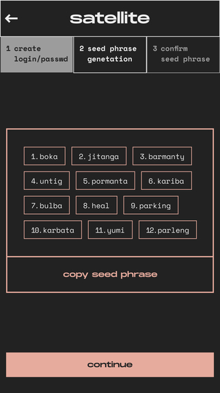 Satellite wallet – screenshot 7