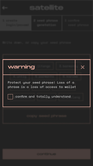 Satellite wallet – screenshot 8