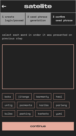 Satellite wallet – screenshot 9
